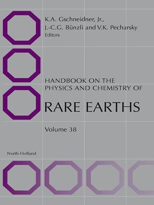 cover image of Handbook on the Physics and Chemistry of Rare Earths